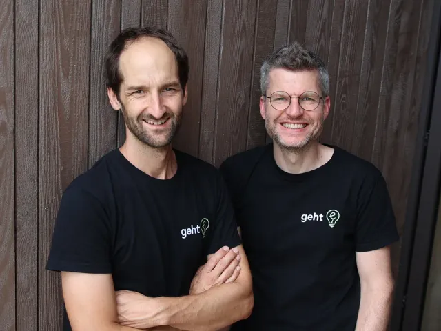 Wolfgang Gassler und Stefan Jörer, Gründer von geht-e