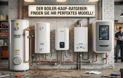 Moderner Warmwasserboiler mit smarter Steuerung