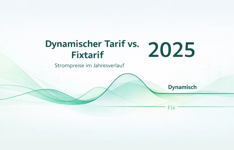 Strompreise 2025 - Spotmarkt vs. Fixtarife Vergleich